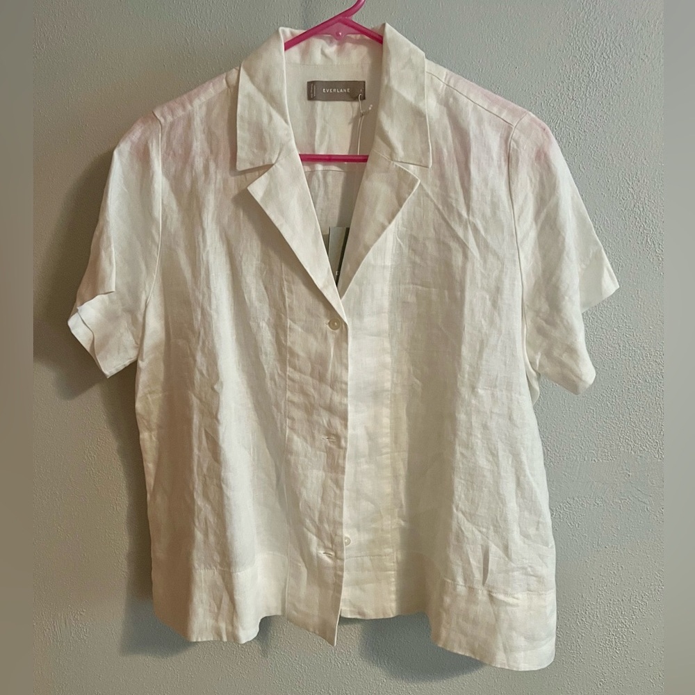 Everlane The Notch Shirt in Linen NWT
